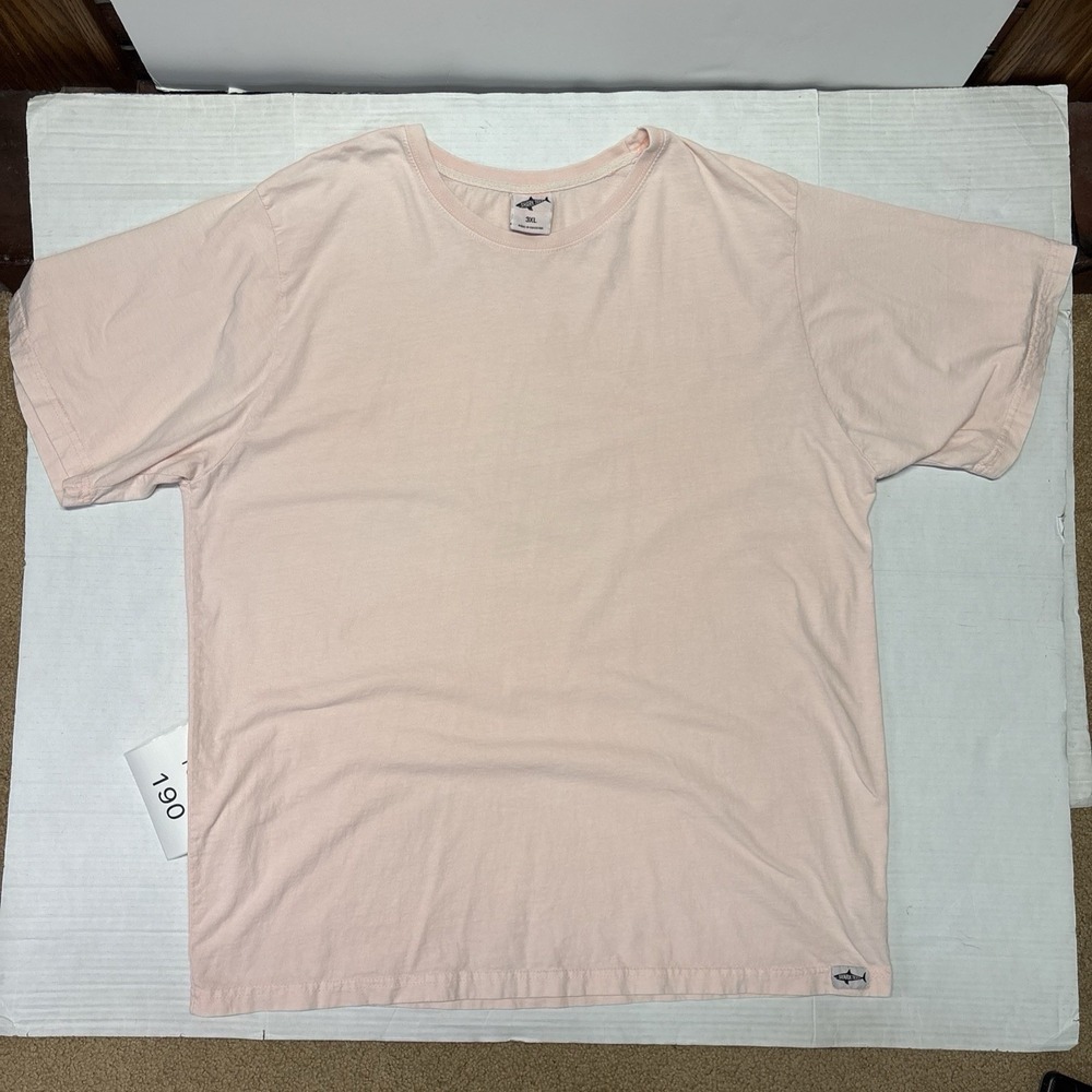 Shark Tees Men's 3XL Pink T-Shirt Keep On Surfing Graphic 100% Cotton Used